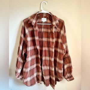 American Eagle oversized flannel shirt